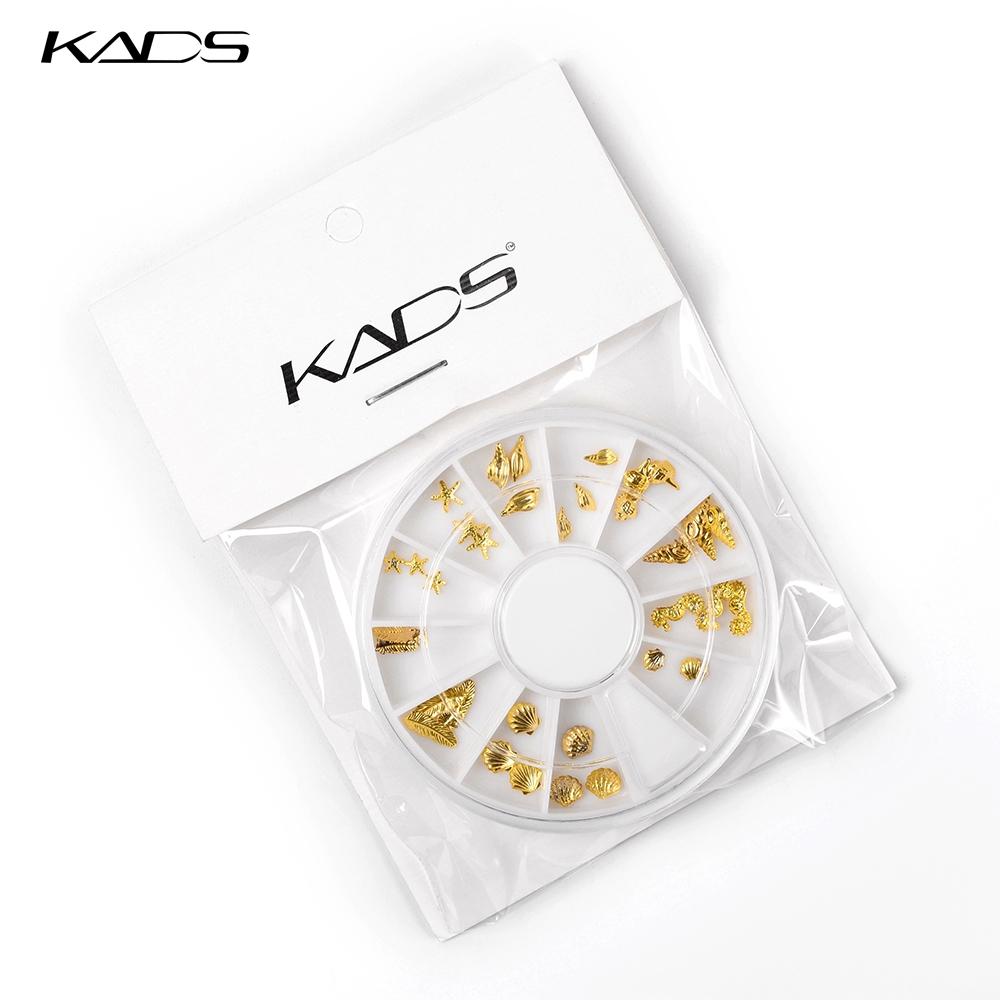 kads Серия Ocean, заклепки из сплава, золотые и серебряные украшения на выбор, инструменты для маникюра, красивые украшения для ногтей со стразами