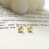 Sweet Girl Love Earrings for Women with Niche Sense of Versatile Heart-shaped Earrings Simple Temperament