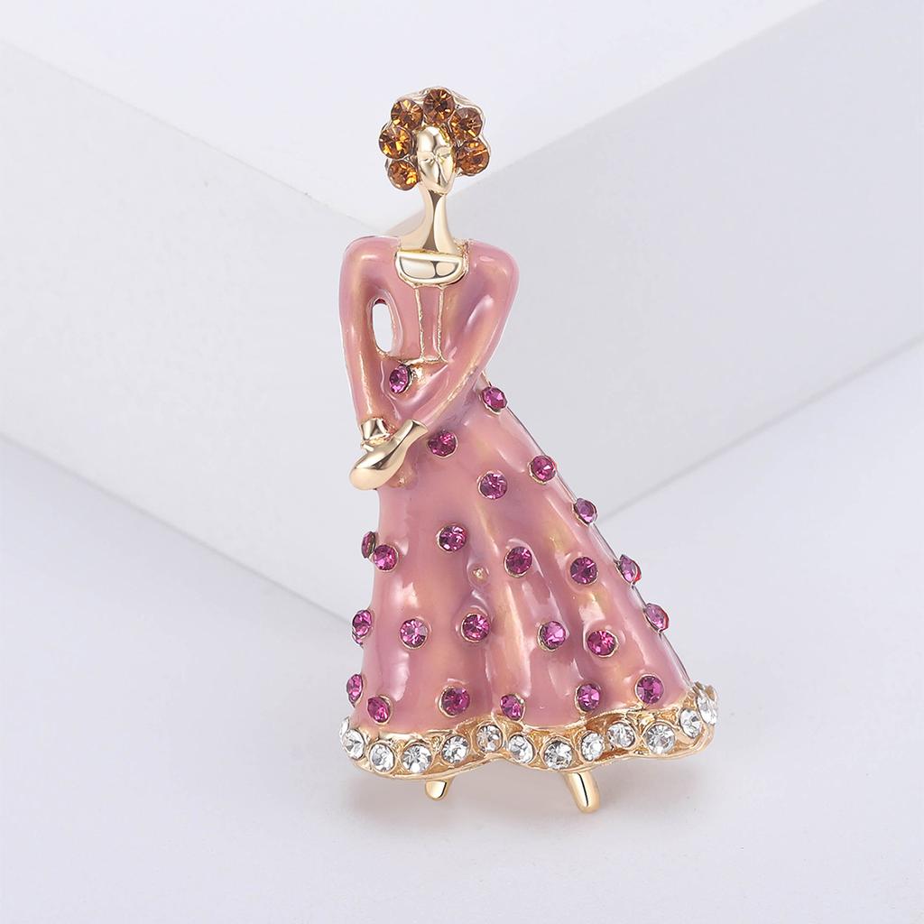 Брошь-корсаж с изображением девушки из мультфильма «Ветер», простые аксессуары для одежды «Темперамент»