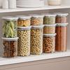 Контейнеры для хранения специй Yousheng в герметичной банке с разделительными отделениями, штабелируемая конструкция, удобный доступ, раздвижная крышка, коробка для хранения специй и закусок.