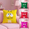 Милая Забавная Арт M-M&M'S Наволочка Плюшевая Ткань Мягкая Двусторонняя Печать Диван Теплая Зимняя Дом Детский Подарок Наволочка