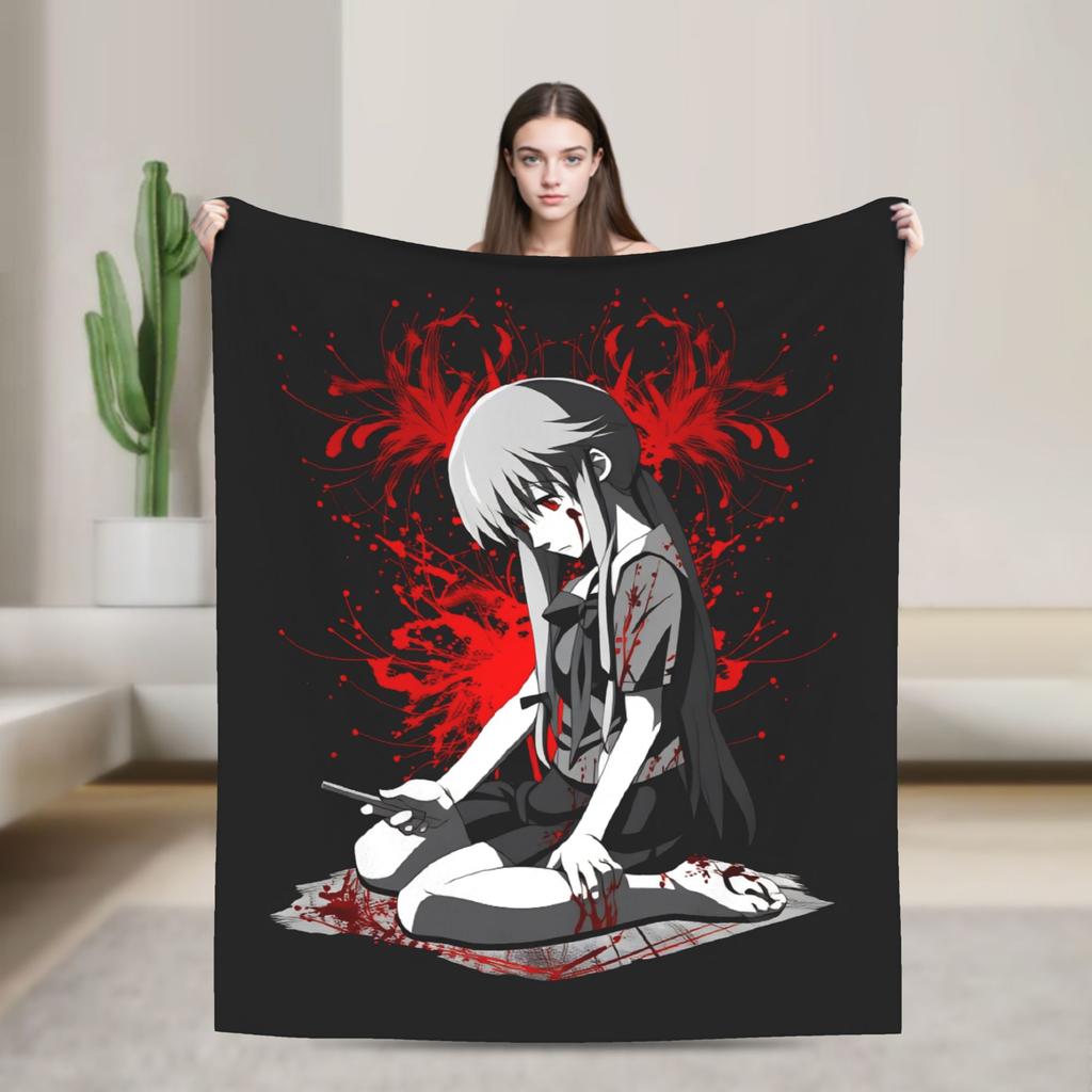 Super Warm Blanket Camping Mirai Nikki Number Twelve Throw Blanket Flannel Bedspread Living Room Street Trend Sofa Bed Cover