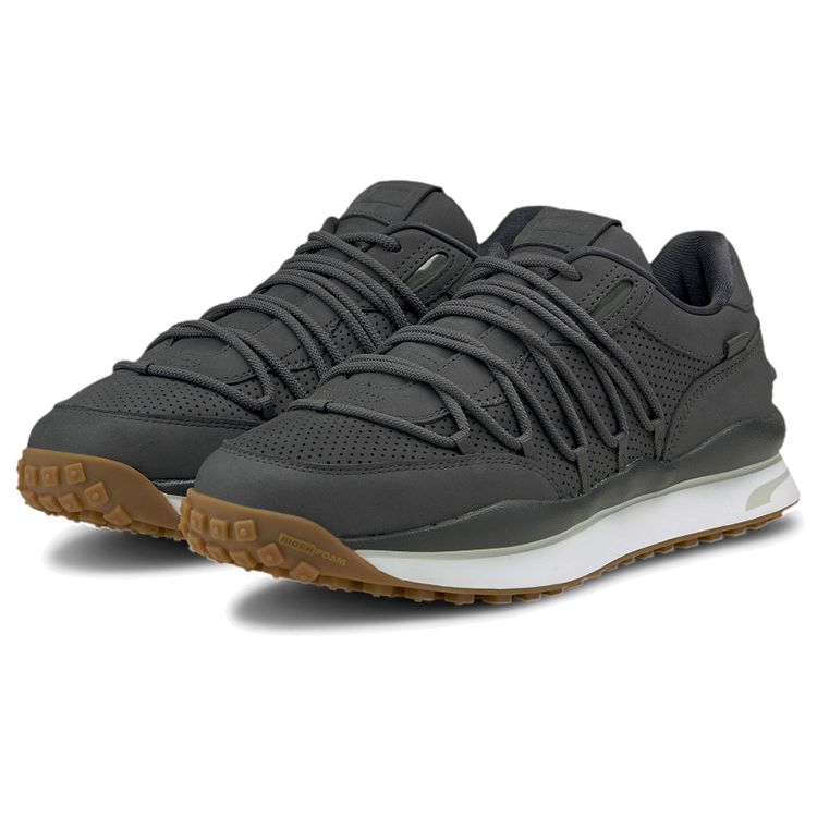 Puma Lace Rider Prm Мягкая синтетическая кожа Амортизирующие Дышащие Легкие Прочные Нескользящие Низкие Кроссовки для марафона 375956-01