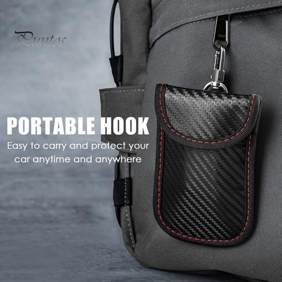 Портативная сумка Фарадея, органайзер для хранения автомобильных ключей, износостойкий противоугонный блокирующий RFID-брелок, защитная сумка