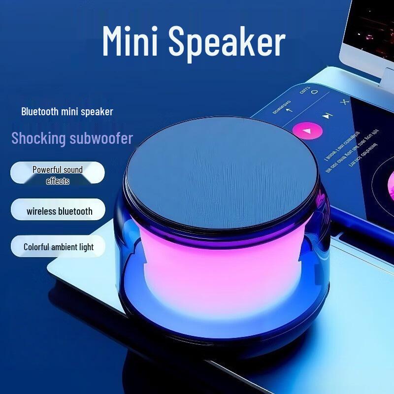 Беспроводная Bluetooth-акустическая система S100: Мощный бас, Высокое качество звука, Компактный для дома и улицы