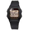 Casio Мужские стандартные цифровые часы W-800HG-9AV с черным/золотым дисплеем, международная модель, параллельный импорт