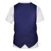 Летняя мода, индивидуальный поддельный костюм, мужские футболки, хип-хоп, тренд, альтернативная забавная уличная одежда, футболки с короткими рукавами и круглым вырезом с 3D принтом