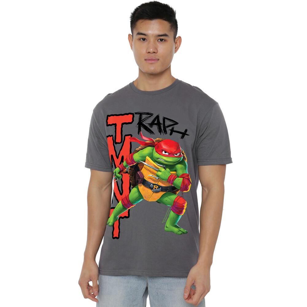 Tmnt Mutant Mayhem Raph T-Shirt S-4XL Charcoal