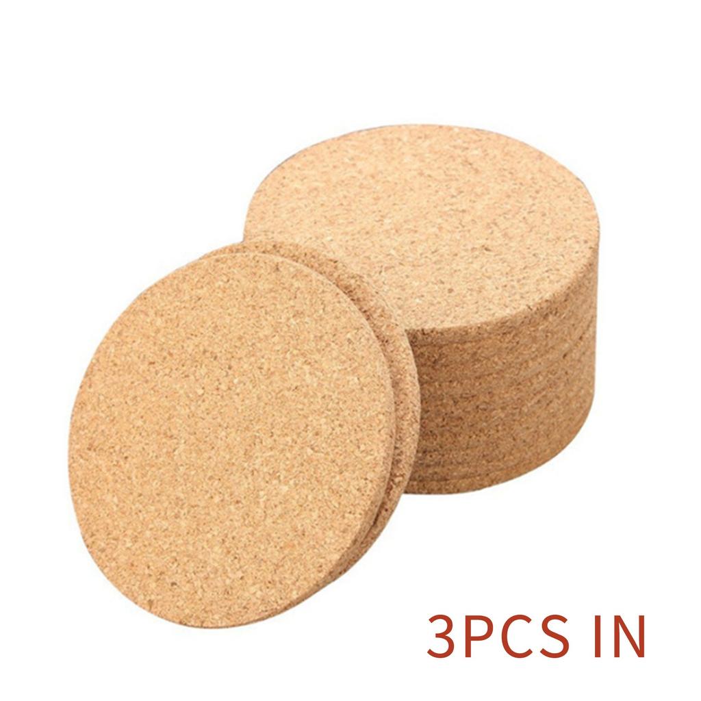 10pcs Cork Wood Drink Tea Coffee Cup Mat Table Decor Bottle Tableware 19*19