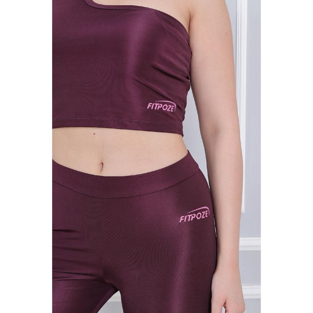 Спортивный комплект бюстье и колготок с высокой талией, набор из 2 шт.