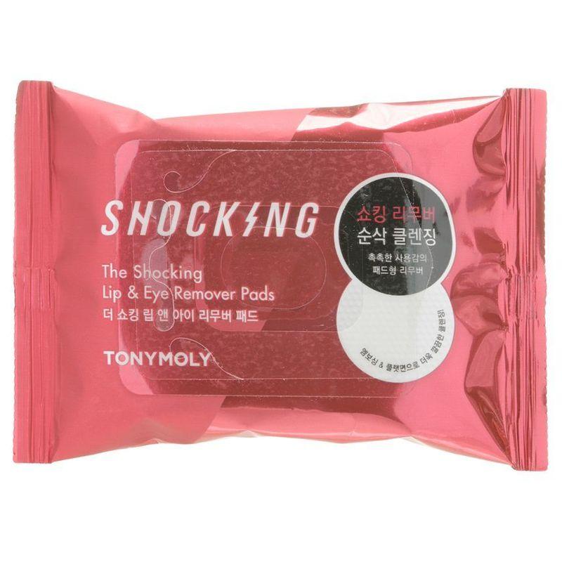 Tonymoly Шокирующие диски для снятия макияжа с губ и глаз
