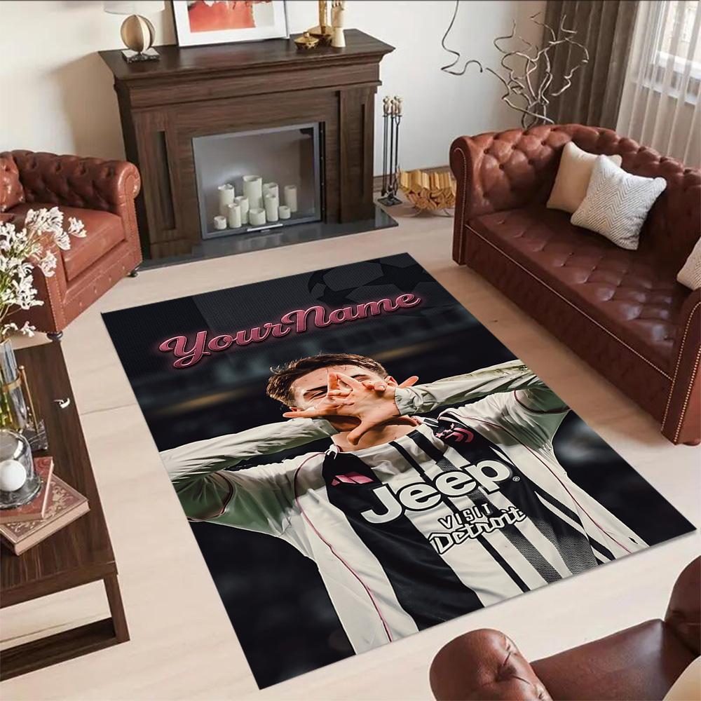 Juventus Customize Your Name Area Rug Suitable for Dormitory Entryway Balcony Study room Antislip Carpet Decorate Offices