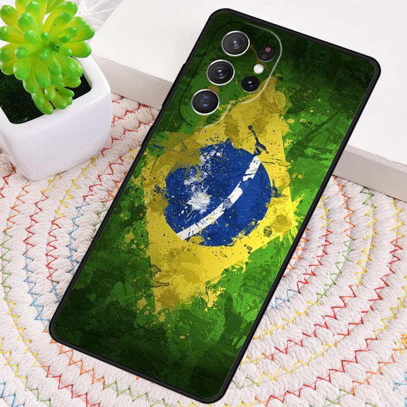 Чехол для телефона с флагом Бразилии для Samsung Galaxy note 10 pro S26 Ultra S23 S24 FE S25 S21 S22 PLUS ударопрочный