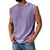 Men's Summer Solid Color Stripe Sports Vest Men's Sports Casual Vest