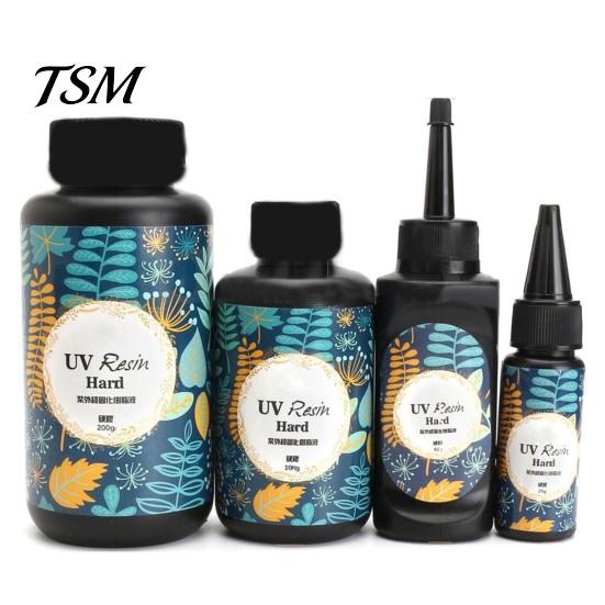 Resin Hard 1Bottle 10/15/25/60/100/200g Glue Transparent Reusable UV Lightweight Jewelry for Female