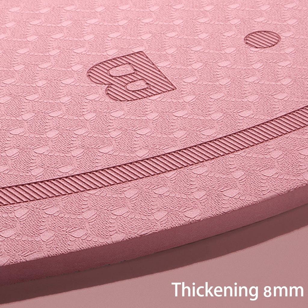 Коврик для йоги 8 мм, коврик для прыжков со скакалкой, бесшумный пол, тпе, скакалка, оборудование для тренировок на полу