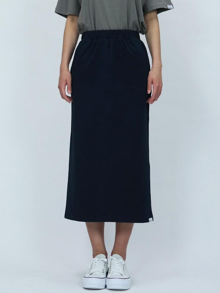 Code Iam Milano Stretch H-Line Long Skirt Navy