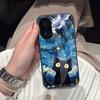 Чехол для Xiaomi POCO X8 Pro Max Аниме Черный Кот Звездное Облако Печать Чехол для Телефона Акриловая Жесткая Задняя Панель С Гибким Краем из ТПУ