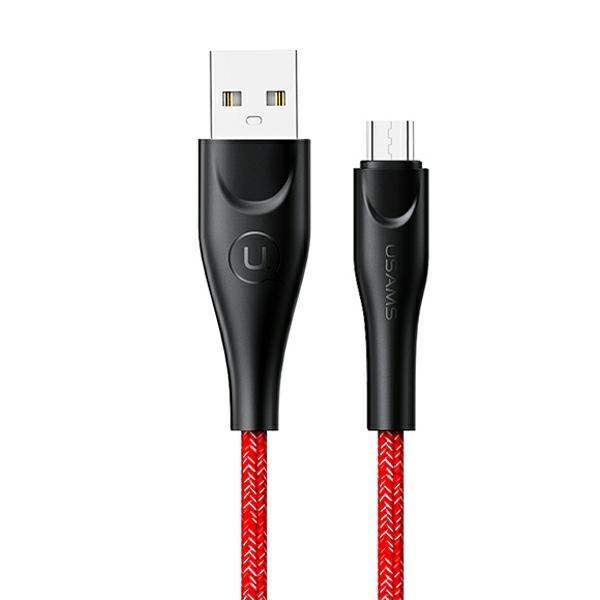 Kabel microUSB USAMS 2m Szybkie ładowanie Czerwony