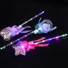 1PC Kids Colorful Glowing Sticks Flashing Heart Star Butterfly Girls Princess Fairy Wands Role Play Show Cosplay Party Favor