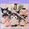 Melody Bowknot With Dress Plush Toy Cartoon Stuffed Doll Decoration Gift Kids