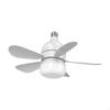 Screw In Ceiling Fan with Light, E27 Socket Light Modern Silent Easy To Install Bulb
