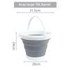 Портативное складное ведро для путешествий на открытом воздухе - пластиковое большое ведро для мытья автомобиля и рыбалки
