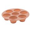 Seven-hole Cake Mold Foldable Air Fryer Baking Mold Round DIY Porous Cake Mold Food-grade Silicone