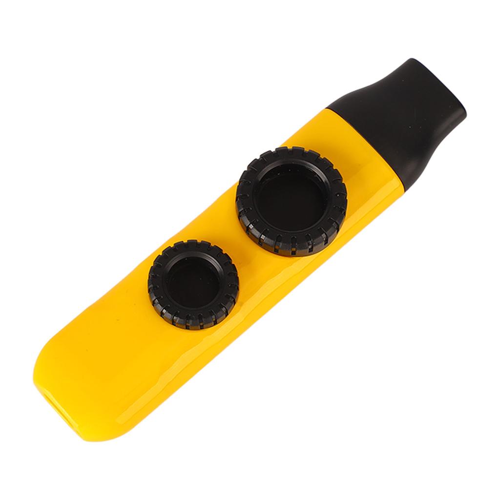 Казу Пластиковый Профессиональный Регулируемый Тон Музыкальный Инструмент с 10 шт. Флейтовыми Мембранами для Укулеле Скрипки Высокий Глянец