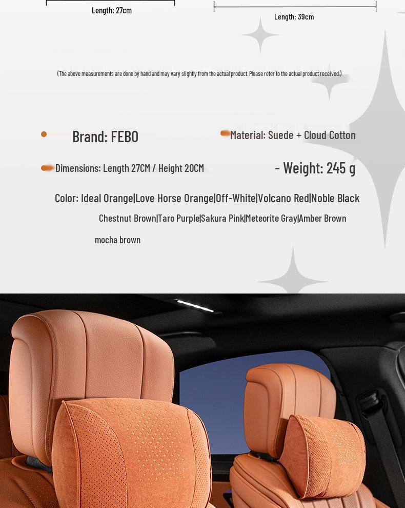 BMW Headrest and Lumbar Support Pillow for 1, 3, 5, 7 Series, X1, X3, X5, X6