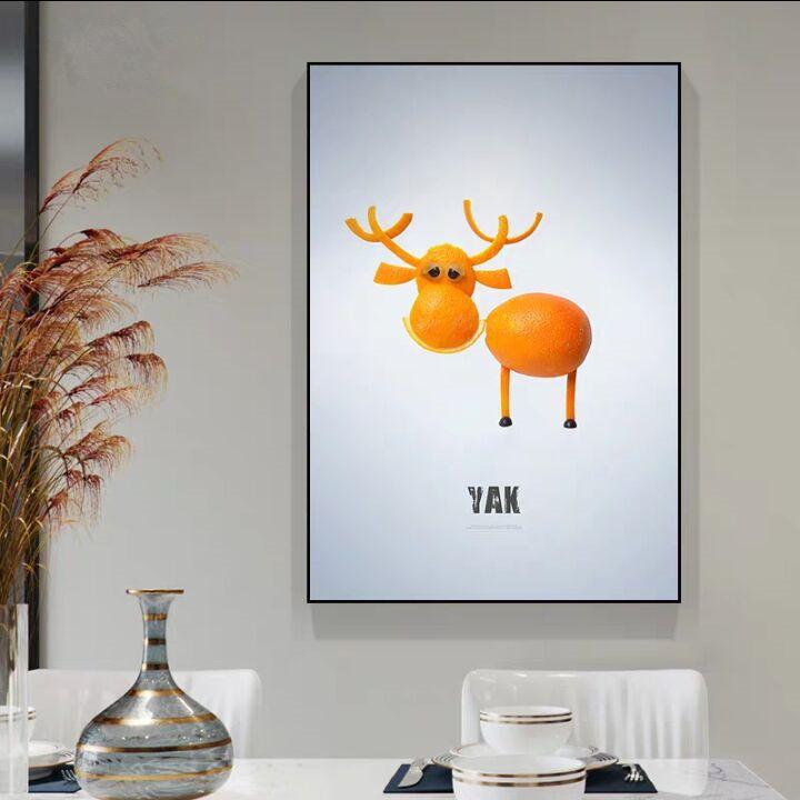 Nordic Abstract Fruit Kitchen Decor Canvas Paintings Posters and Prints Creative Wall Art Pictures Dining Room Home Decor Quadro