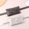  Luxury Rivet Waist Bag Pu Leather Chest Bag Trendy Punk Fanny Small Belt Bag Phone Bags Purse For Women Girls Gifts