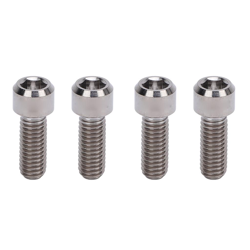 4 Pcs Disk Brake Caliper Screw M6x16mm Ti Alloy Sturdy Lightweight Low Temperature Drift Suppression Bike Brake Screw