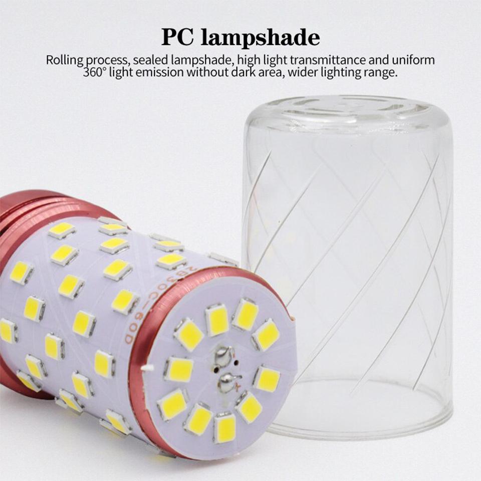 2 шт. Светодиодная лампа E27 E14, кукурузная лампа, потолочные люстры, 3 Вт 6 Вт 9 Вт 12 Вт 15 Вт, холодный/теплый белый, без мерцания, AC220 В, для украшения дома