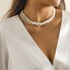 Elegant Multilayer Imitation Pearl Necklace For Women Vintage Fashion Party Wedding Statement Necklace Collar Jewelry Girls Gift