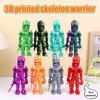 3D-печатные фигурки скелетов, фигурки скелета-рыцаря с гибкими суставами, коллекционная новинка, игрушка для детей и взрослых, подарки