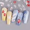 Manicure Ornaments Christmas Nail Stickers DIY Nail Charms Christmas Nail Decals Colorful   Lady