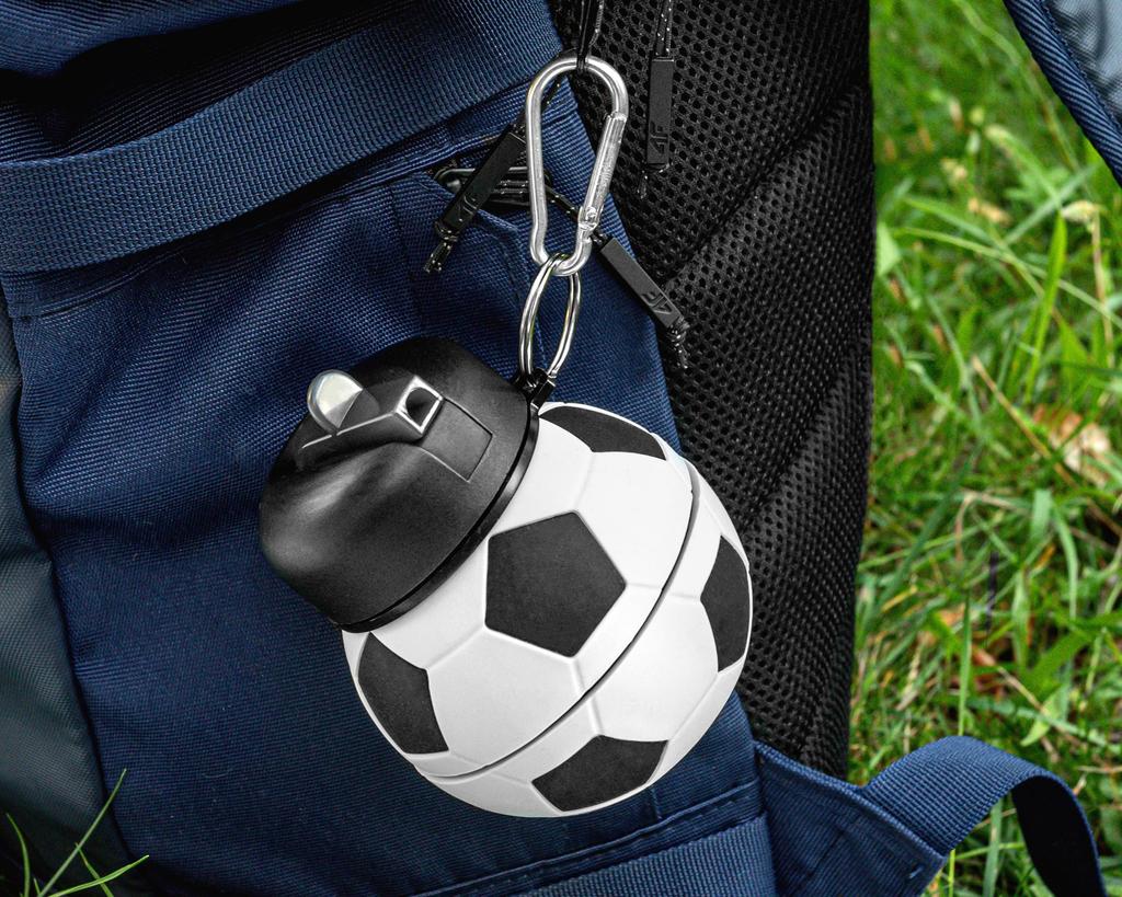 Collapsible soccer bottle