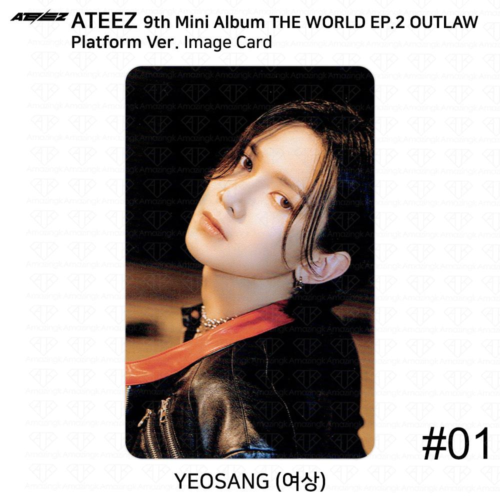ATEEZ 9-й мини-альбом THE WORLD EP.2 OUTLAW Platform Ver QR Фотокарточка Изображение карты