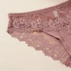 Женские сексуальные кружевные сетчатые трусики с низкой талией, полупрозрачные дышащие трусы-бикини, женское бесшовное нижнее белье
