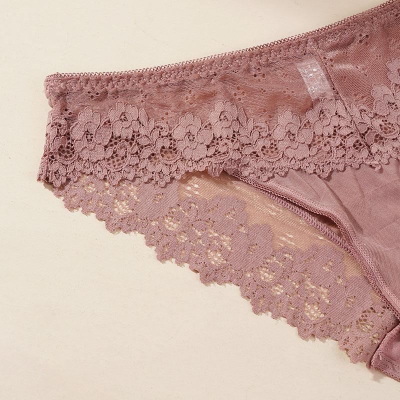 Женские сексуальные кружевные сетчатые трусики с низкой талией, полупрозрачные дышащие трусы-бикини, женское бесшовное нижнее белье