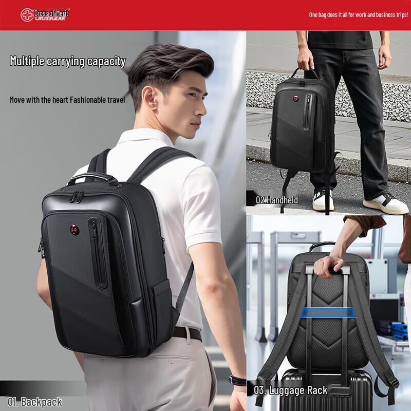 Мужской деловой рюкзак для ноутбука CROSSGEAR 16 дюймов