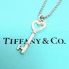Б/У [Хорошее состояние Внешняя цепочка] TIFFANY&Co. Ожерелье с подвеской-сердцем и ключом 925 пробы Tiffany SV925 Серебро