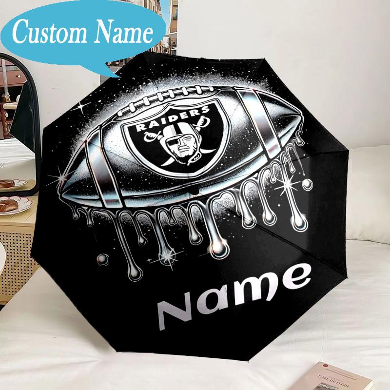 Custom Name Umbrella Rider's Shield Emblem Umbrella 8-Frame for Travel, Camping, Casual Lightweight Portable, Essential for Family Gifts