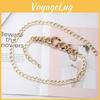Womens Metal Chain Waist Chain With Aluminum Links Stylish Belt For Daily Outfit Enhancement