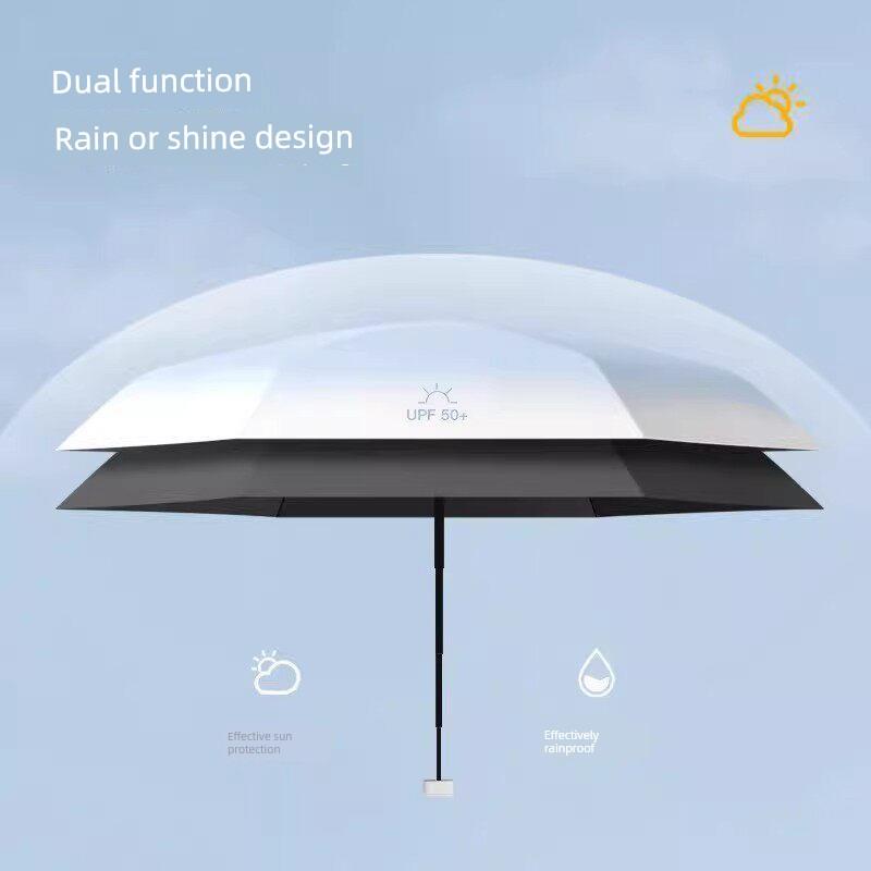 Немецкий зонт от солнца, компактный и портативный, двойного назначения (от солнца и дождя), ультралегкий зонт-тень, зонт-капсула, мини карманный зонт