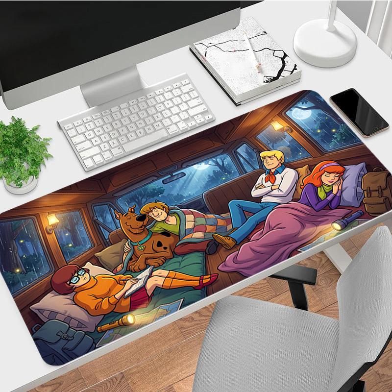 Scoobydoo Xl Gaming Mouse Pad Nonslip Rubber Base Stitched Edge Waterproof Desk Mat For Pc Laptop Gamer Office Computer Accessories