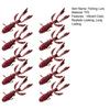 10Pcs Shrimp Soft Bait Fishing Lure Realistic Looking Vibrant Color Streamlined Shape Artificial Shrimp Lure Bait Fishing Gear10[cs