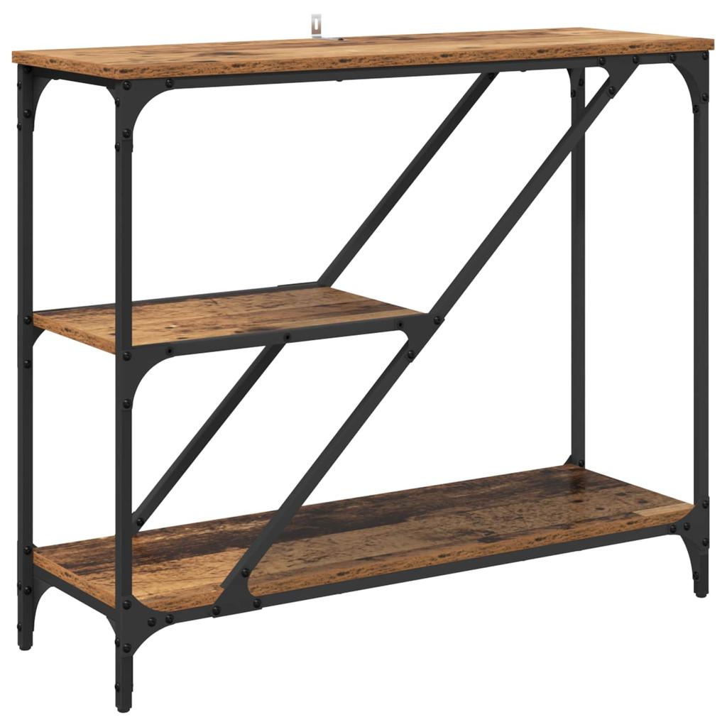 Console Table Reclaimed Wood 88.5 x 30 x 75 cm Engineered Wood