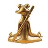 Zen Frog Incense Burner Ornament Retro Copper Animal Sculpture Meditation Statue Incense Holder Desk Decoration